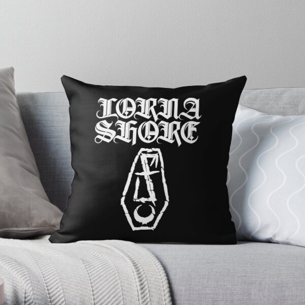 Lorna Shore | Coffin Fan-Made Tee Throw Pillow RB1208 product Offical Lorna Shore Merch