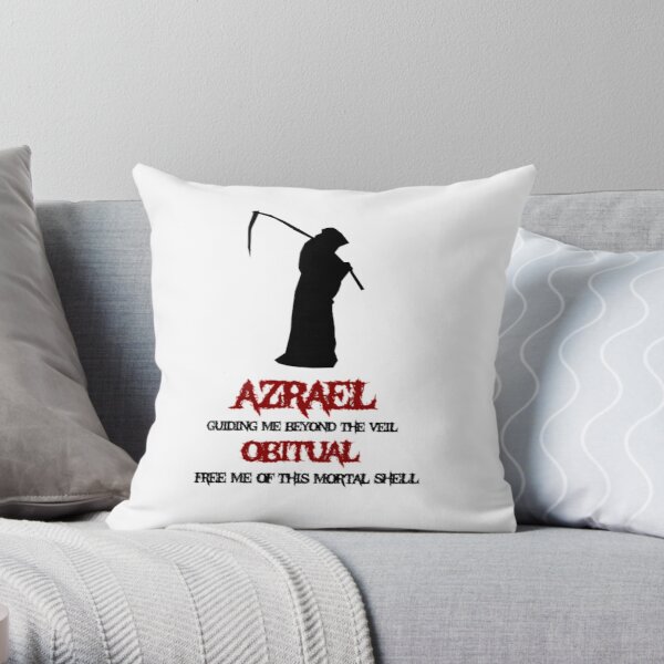 Azrael verse from Lorna Shore Throw Pillow RB1208 product Offical Lorna Shore Merch