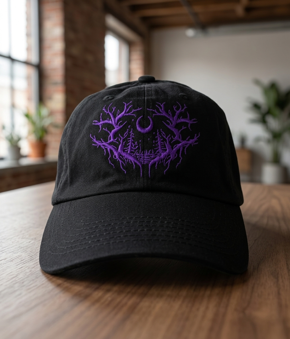 Lorna Shore Hats & Caps - Purple Sigil Lorna Shore Baseball Cap 2 - Lorna Shore Store Lorna Shore Hats & Caps - Purple Sigil Lorna Shore Baseball Cap - Image 2