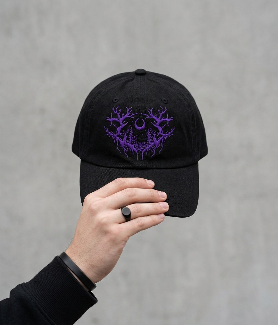 Lorna Shore Hats & Caps - Purple Sigil Lorna Shore Baseball Cap 4 - Lorna Shore Store Lorna Shore Hats & Caps - Purple Sigil Lorna Shore Baseball Cap - Image 4