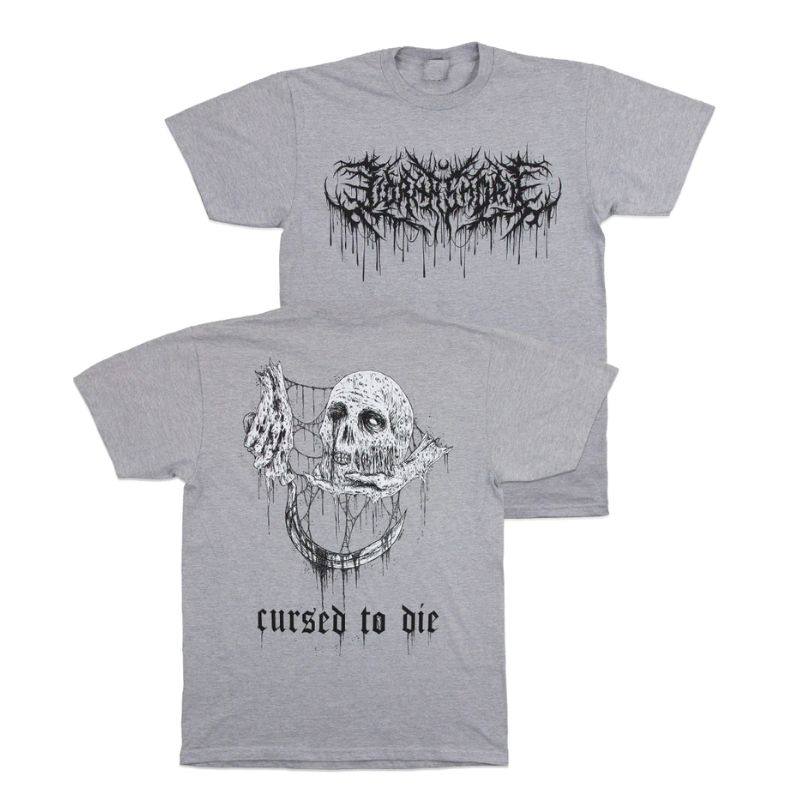 Cursed Deathcore Classic Grey T Shirt 3 - Lorna Shore Store