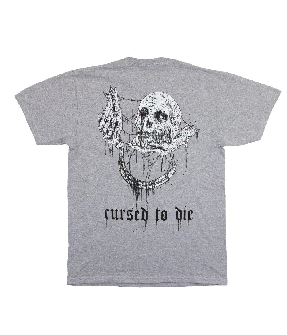 Cursed Deathcore Classic Grey T Shirt - Lorna Shore Store