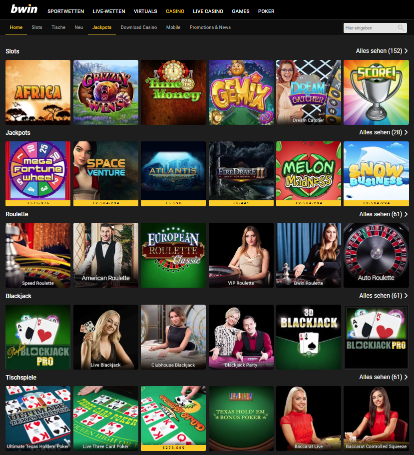 Combien de temps prennent les transactions du casino Bwin ?