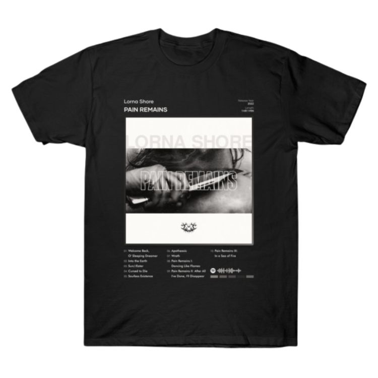 Lorna Shore Pain Remains Tracklist Album TTPM1302 T-Shirt