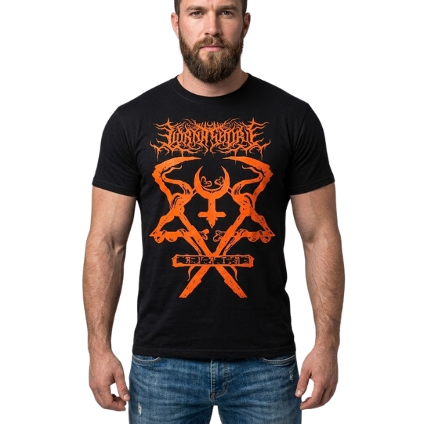 Lorna Shore - Orange Vintage TTPM3103 T-shirt 2 - Lorna Shore Store Lorna Shore - Orange Vintage TTPM3103 T-shirt - Ảnh 2