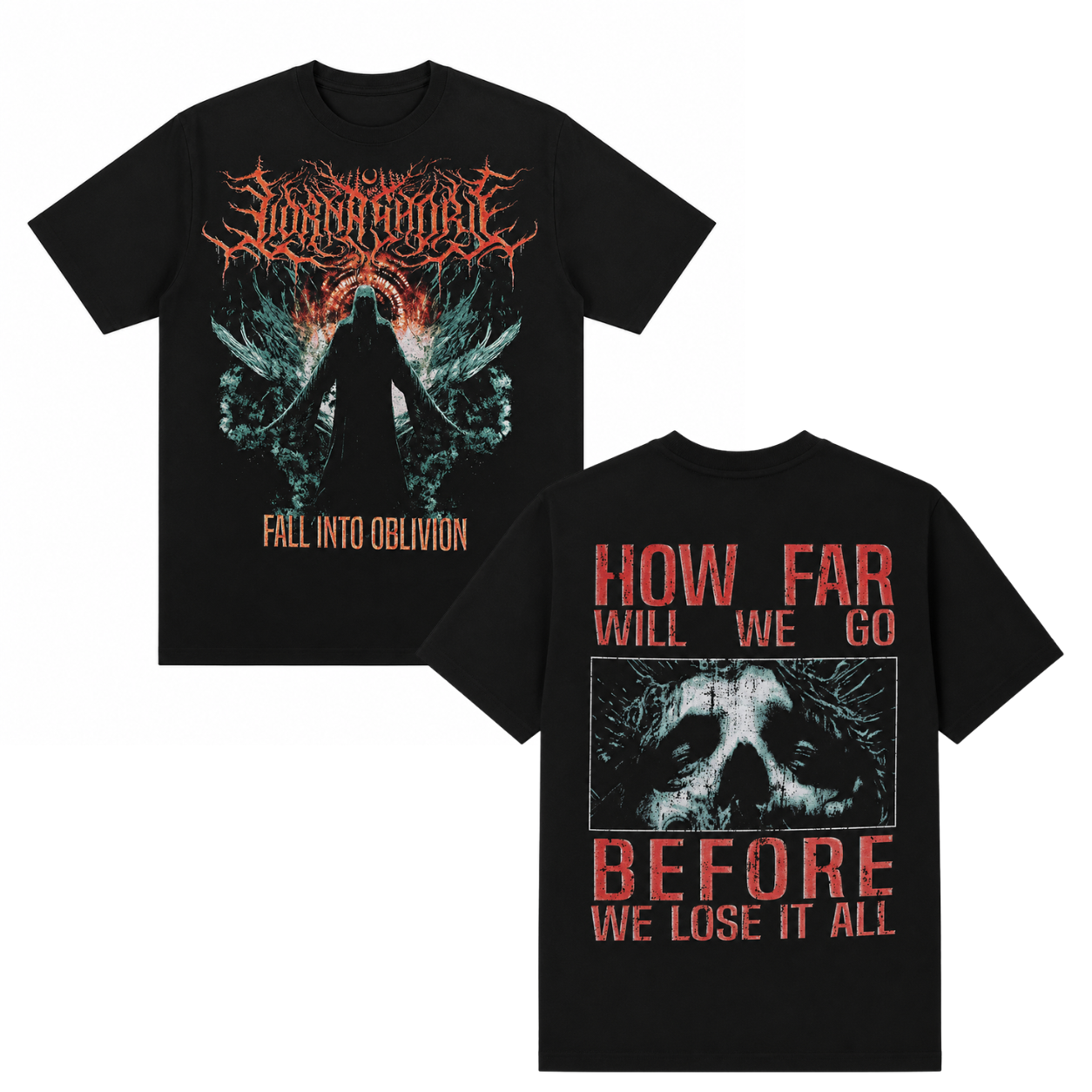 Lorna Shore Fall Into Oblivion HTCT2506 T Shirt 1 - Lorna Shore Store Lorna Shore Fall Into Oblivion HTCT2506 T Shirt