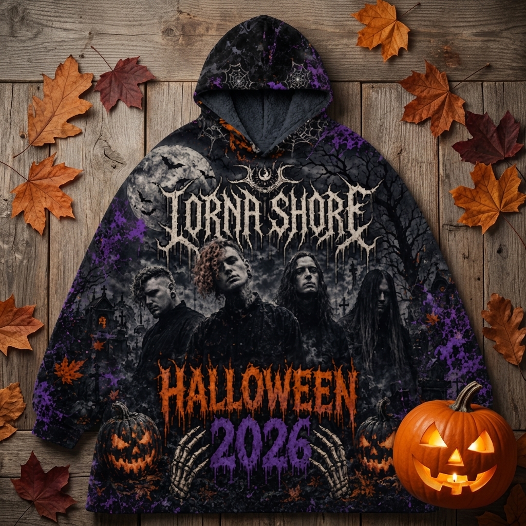 Lornashore Gothic Halloween 2026 AOP Oodie Blanket Hoodie For Adults 2 - Lorna Shore Store Lornashore Gothic Halloween 2026 AOP Oodie Blanket Hoodie For Adults - Image 2