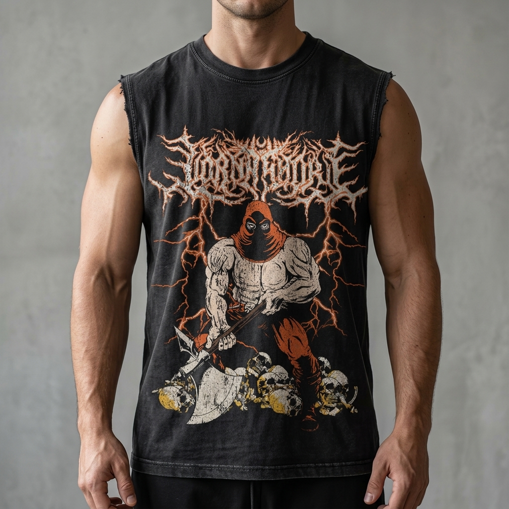 Lorna Shore Executioner HTCT1108 Lorna Shore Washed Tank Top 3 - Lorna Shore Store Lorna Shore Executioner HTCT1108 Lorna Shore Washed Tank Top - Image 3