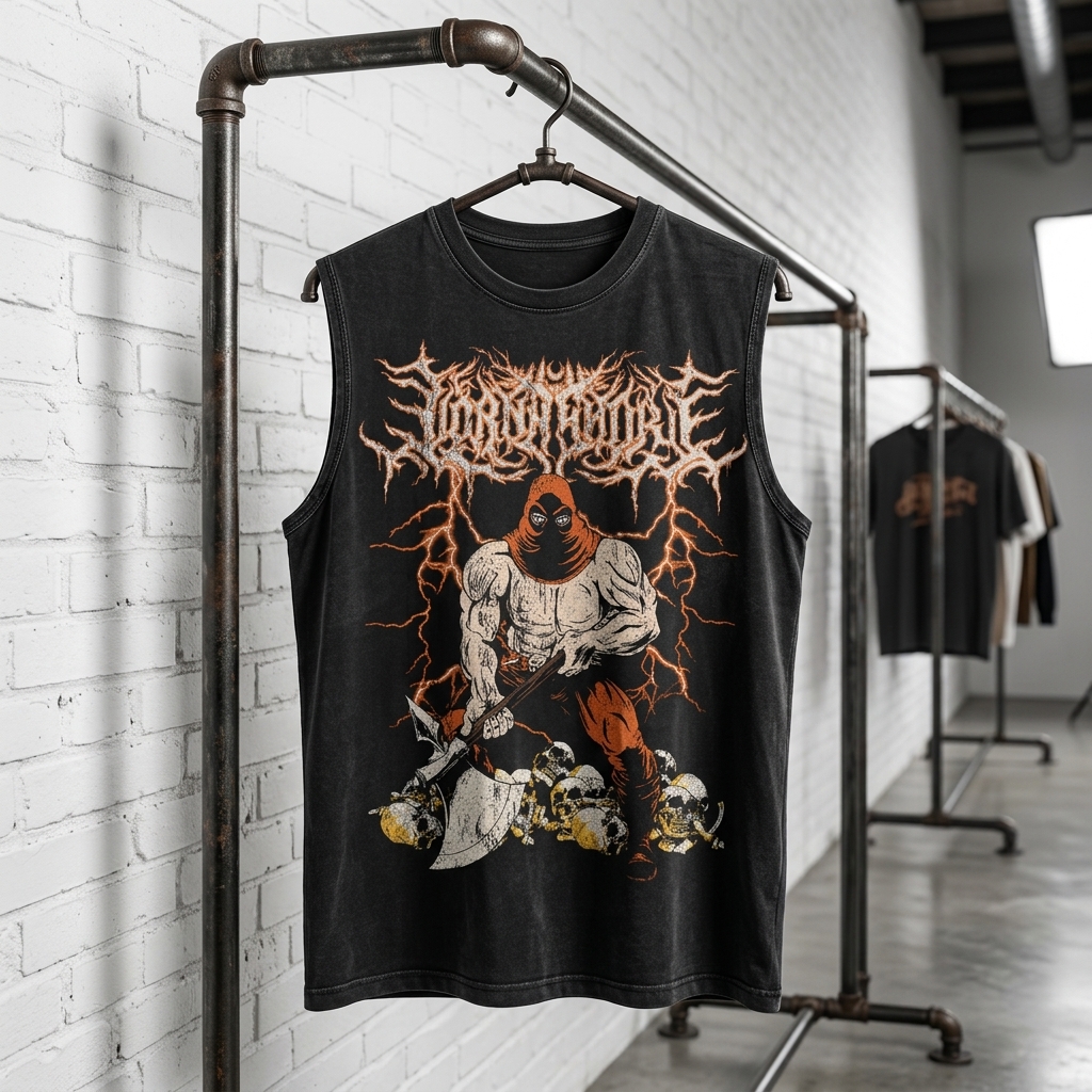 Lorna Shore Executioner HTCT1108 Lorna Shore Washed Tank Top 5 - Lorna Shore Store Lorna Shore Executioner HTCT1108 Lorna Shore Washed Tank Top - Image 5