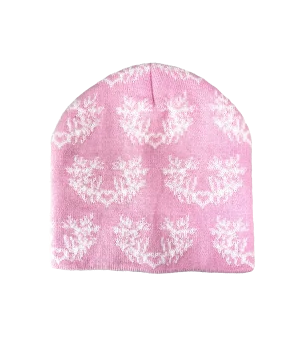 Lorna Shore Pink Heart Beanie