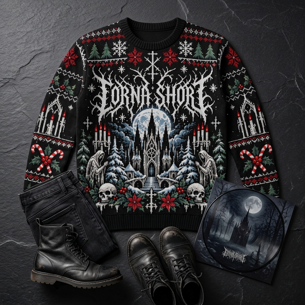 Lorna Shore Pain Remains Ugly Christmas Sweater DTNK2610 4 - Lorna Shore Store Lorna Shore Pain Remains Ugly Christmas Sweater DTNK2610 - Image 4