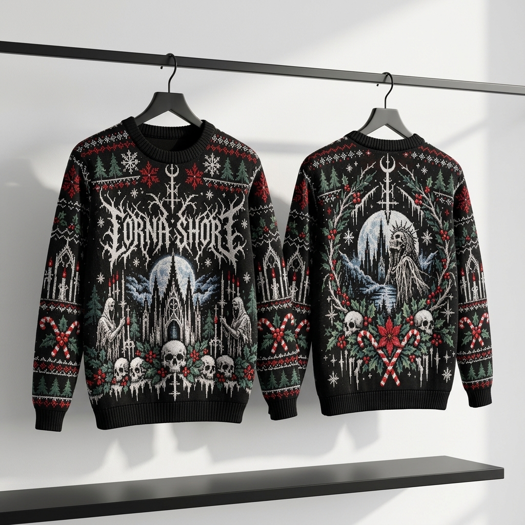 Lorna Shore Deathcore Ugly Christmas Sweater 5 - Lorna Shore Store Lorna Shore Deathcore Ugly Christmas Sweater - Image 5