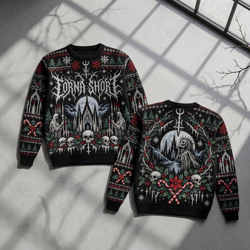 Lorna Shore Deathcore Ugly Christmas Sweater 6 - Lorna Shore Store Lorna Shore Deathcore Ugly Christmas Sweater - Image 6